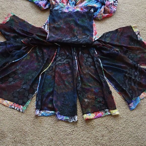 Vintage Diane Freis Original Georgette Boho Maxi Dress - Picture 9 of 9